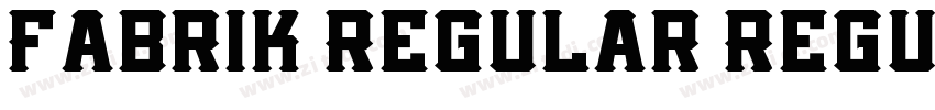 Fabrik Regular Regul字体转换